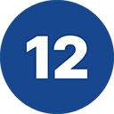 12 twelve-number-round-icon blue