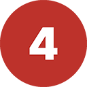 4 four-number-round-icon red